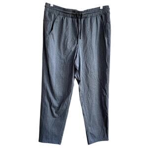 Spyder Active gray sweatpants men's size large pockets elastic drawstring waist